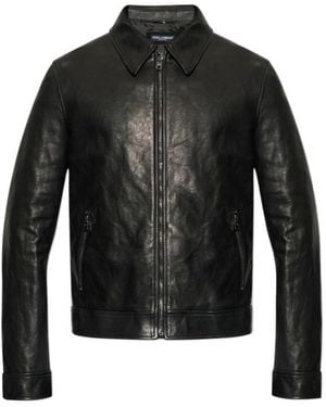 Dolce & Gabbana Zip-Up Jacket - Black