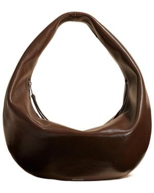 KHAITE Olivia Zipped Tote Bag - Brown