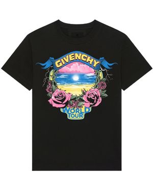 Givenchy World Tour Oversized T-Shirt - Black