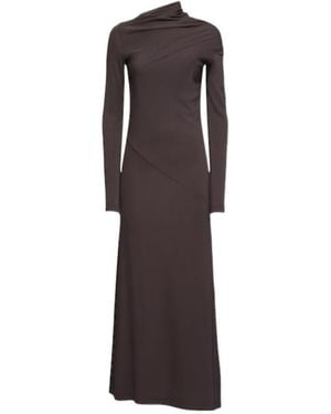 TOTEME Draped Dress - Brown