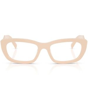Prada Eyewear Irregular Frame Glasses - White