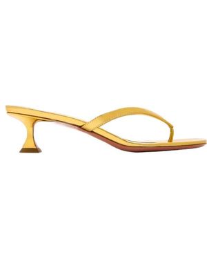 AMINA MUADDI 45Mm Juliette Sandals - Metallic