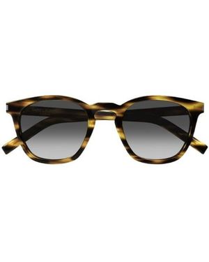 Saint Laurent Eyewear Square Frame Sunglasses - Multicolour