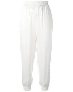 DKNY Elastic Waist Casual Trousers - White