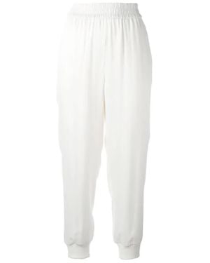 DKNY Loose Waist Casual Trousers - White