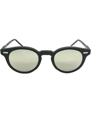 Thom Browne Eyewear Round Frame Sunglasses - White