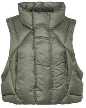 Entire studios Padded Cropped Down Vest - Green