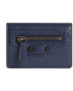 Balenciaga Le City Mini Wallet - Blue