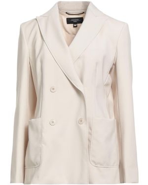 Weekend by Maxmara Double-Breasted Wool Blazer - Natural