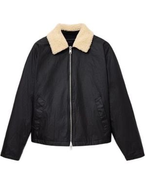 AllSaints Boston Waxed Jacket - Black