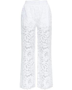 AllSaints Amelie Sheer Wide-Leg Trousers - White