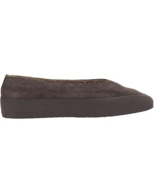 Le Monde Beryl Shearling Lined Flat Shoes - Brown