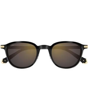 Cartier Round Ct0541Sa Sunglasses - Black