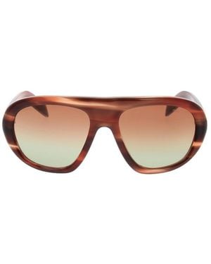 Prada Eyewear Oversized Pilot Sunglasses - Multicolour