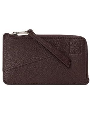 Loewe Zippered Card Holder - Purple