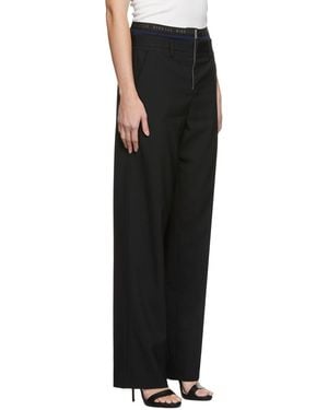 Dion Lee Logo High-Rise Casual Trousers - Black