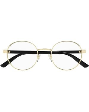 Gucci Eyewear Round Glasses And Frames - White