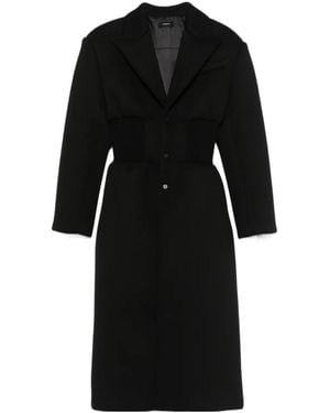 Wardrobe NYC Single-Breasted Coat - Black