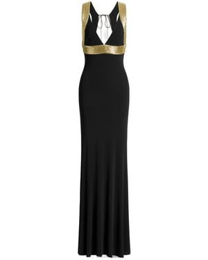 Alberta Ferretti Fitted Long Dress - Black