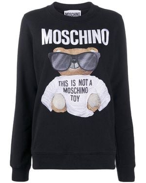 Moschino Graphic Print Sweatshirt - Black