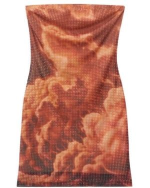 Alexander Wang Embellished Mini Dress - Orange