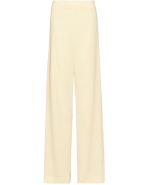 Marella Elastic-Waist Knit Casual Pants - White