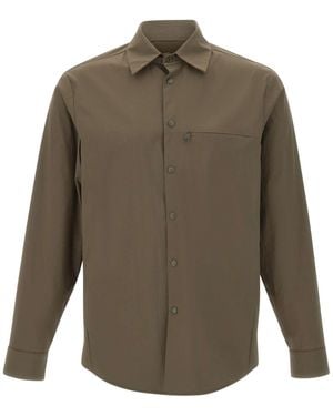 Aspesi Snap Button Poplin Shirt - Green