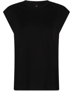 Thom Krom Cap Sleeve Tops - Black
