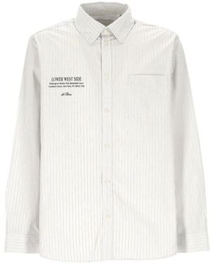 Les Deux Striped Print Shirt - White