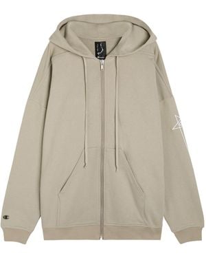 Rick Owens Full-Zip Hooded Jacket - Natural