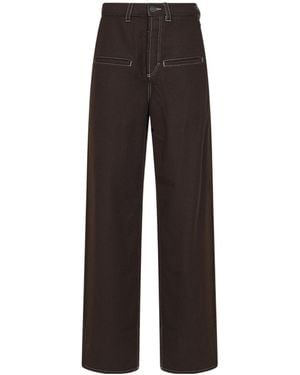 Uma Wang Casual Pants With Belt Loops - Brown