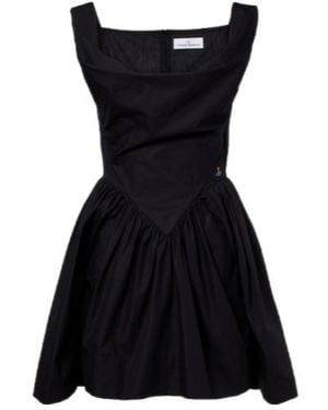 Vivienne Westwood Sunday Cotton Minidress - Black