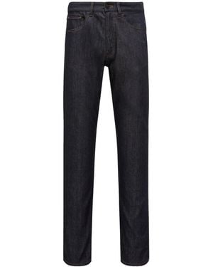 Moncler Logo Patch Straight Leg Trousers - Blue