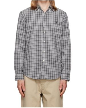 Polo Ralph Lauren Long-Sleeved Plaid Shirt - Grey