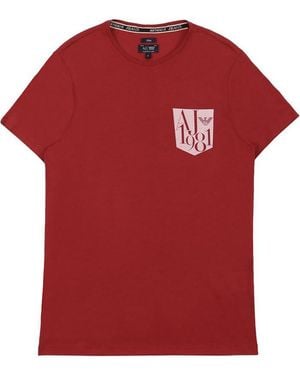 Armani Jeans Logo Details T-Shirt - Red