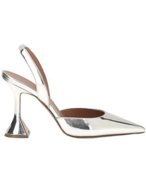 AMINA MUADDI Pointed-Toe High-Heeled Sandals - Metallic