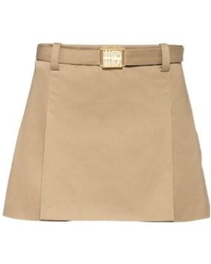 Miu Miu Chino Miniskirt - Natural