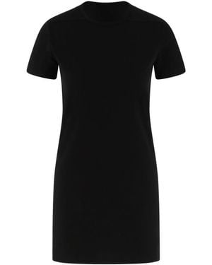 Rick Owens Short-Sleeved Crewneck Dress - Black