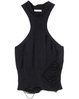 Haikure Liz Knitwear Top - Black