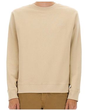 A.P.C. Crewneck Long-Sleeved Sweatshirt - Natural