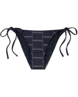Matteau Bamboo Leaf Print Bikini - Blue