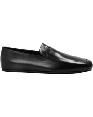 Prada Logo Loafers - Black