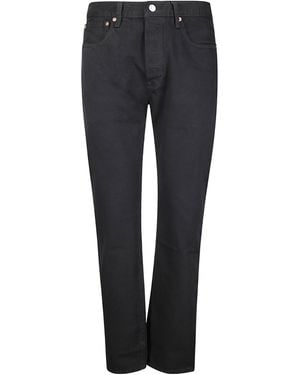 Levi's 501 Logo Patch Straight Leg Jeans - Blue