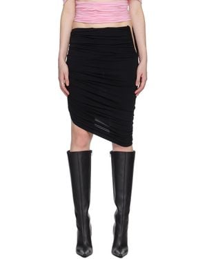 Magda Butrym Ruched Mini Skirt - Black