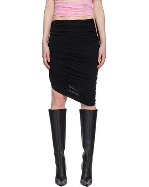 Magda Butrym Ruched Mini Skirt - Black