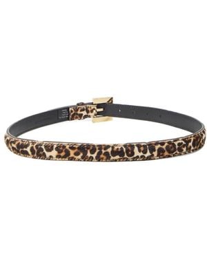 Anine Bing Nicola Leather Belt - White