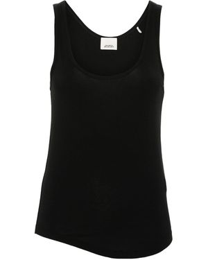 Isabel Marant Malia Jersey Tank Top - Black