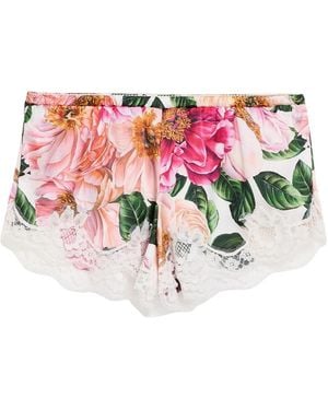 Dolce & Gabbana Floral Print Sleep Trousers - Pink