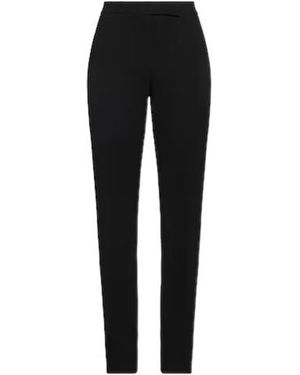 Tory Burch High-Waisted Straight-Leg Pants - Black