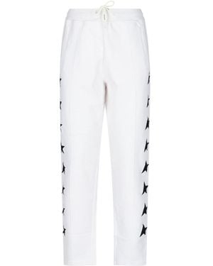 Golden Goose Star Tape Joggers - White